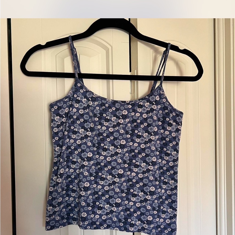 Floral Blue Women's Top